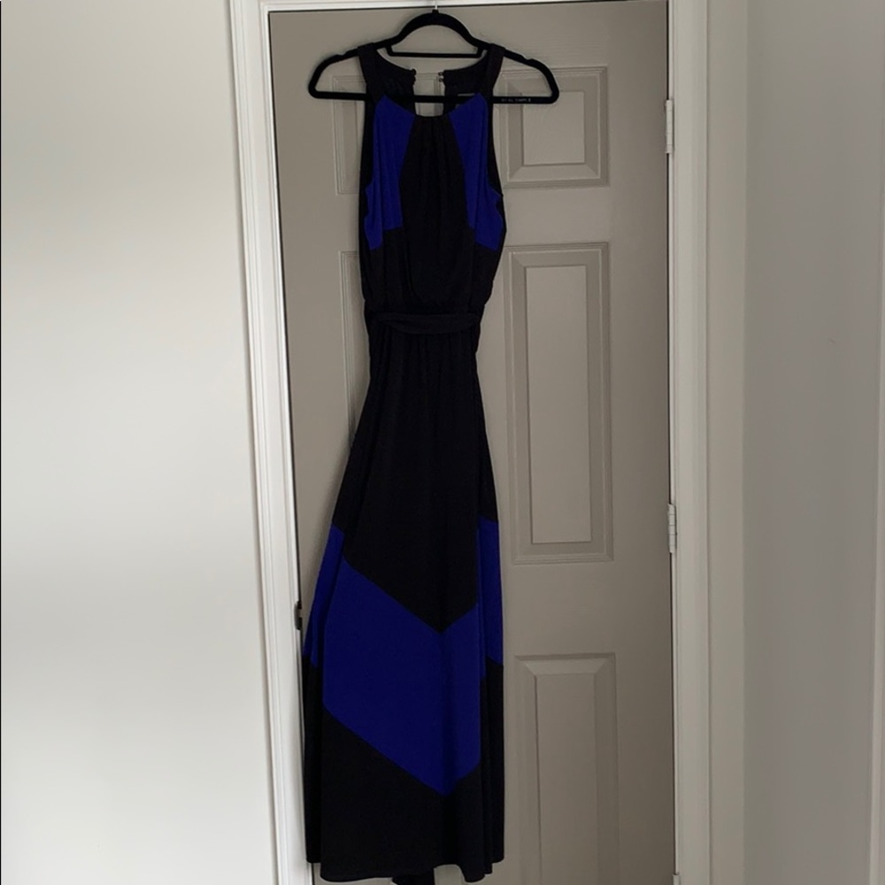 Vince Camuto Color-Blocked Maxi  Dress